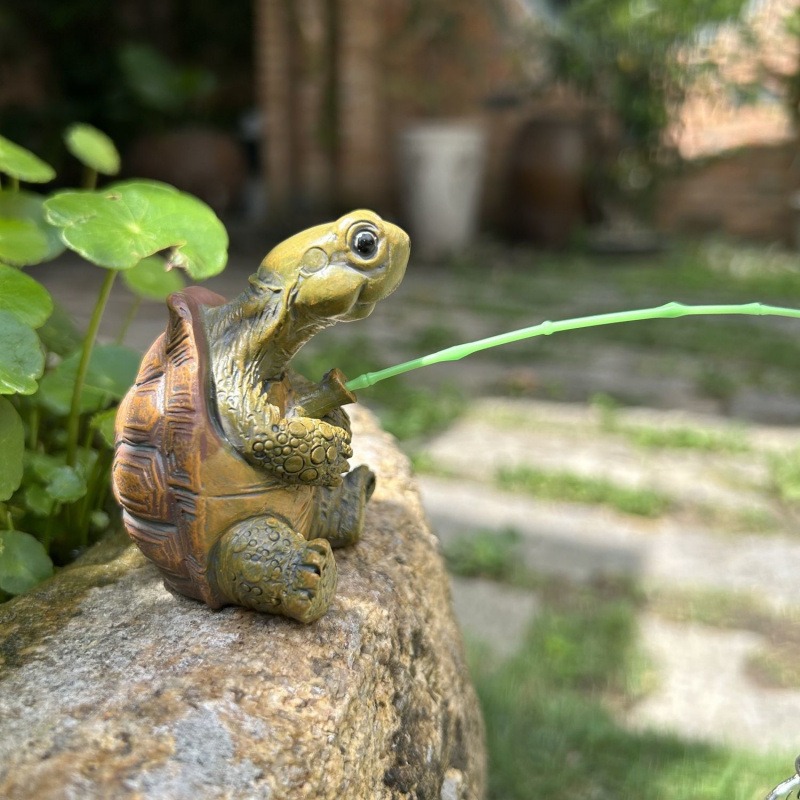 Aquarium Fish House - Turtle fishing fish tank aquarium decoration