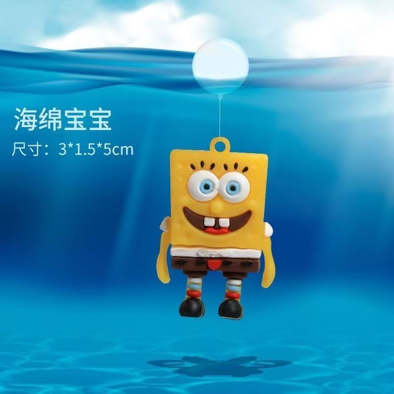 Aquarium Fish Japan - Cute SpongeBob Floating Aquarium Decoration Fish