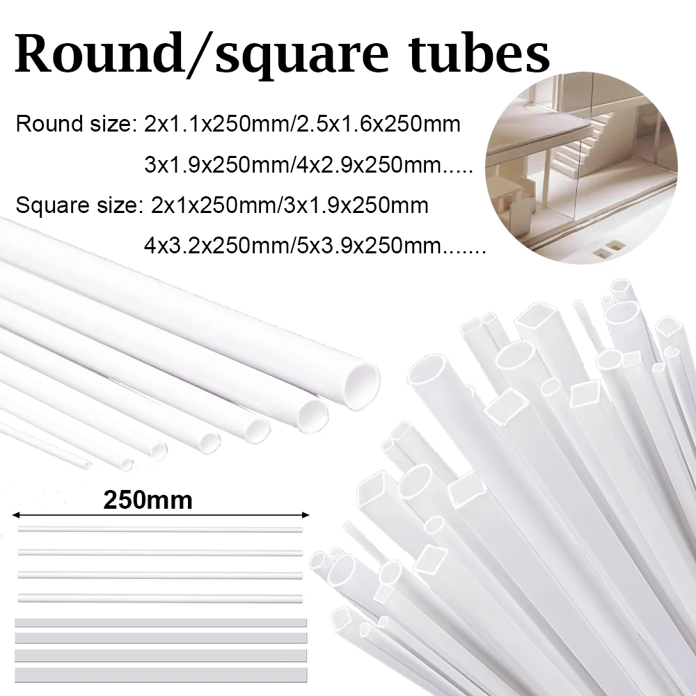 Aquarium Fish House - 5pcs ABS plastic square tube hollow