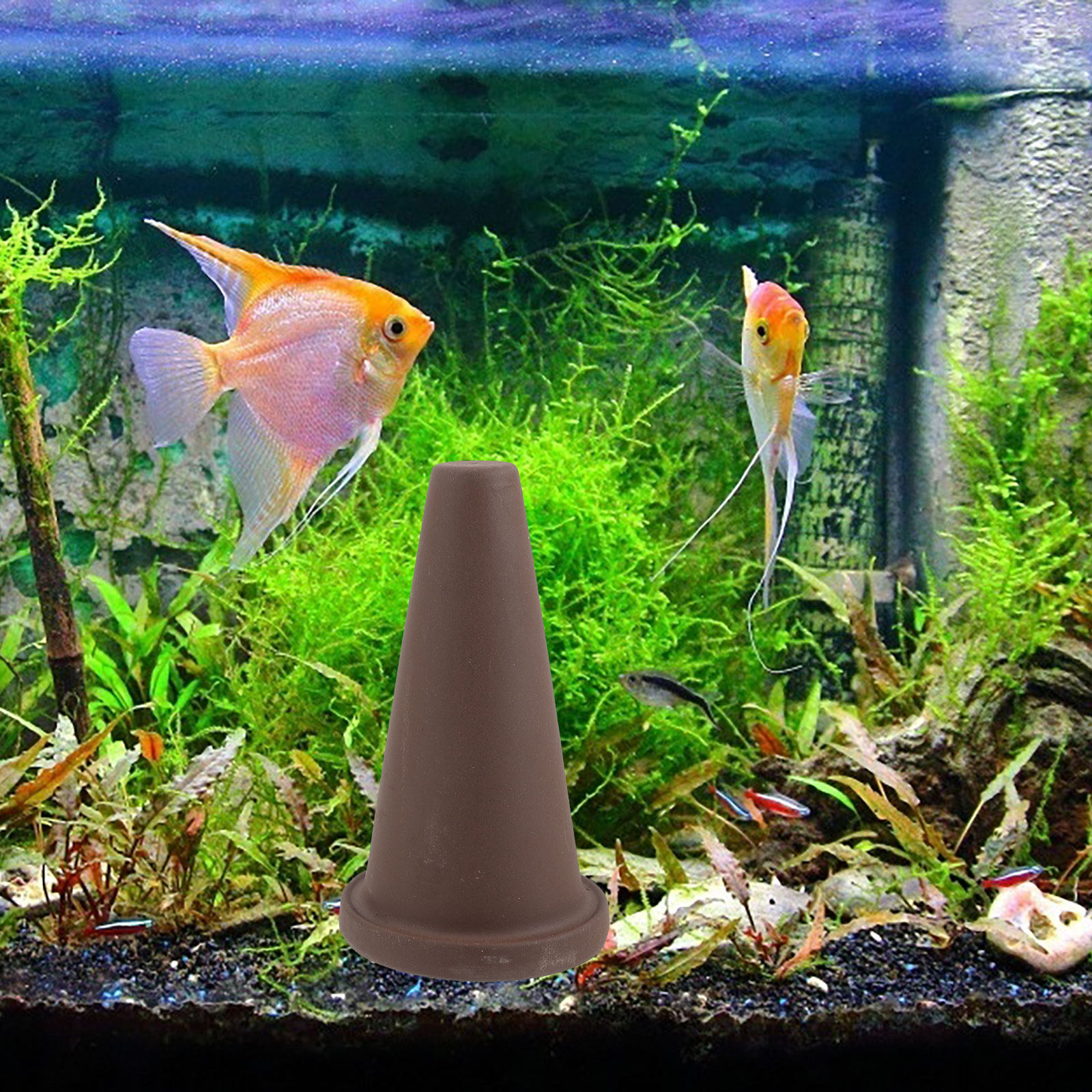 Aquarium Fish Usa - Fish Breeding Cone Cave Pottery Clay
