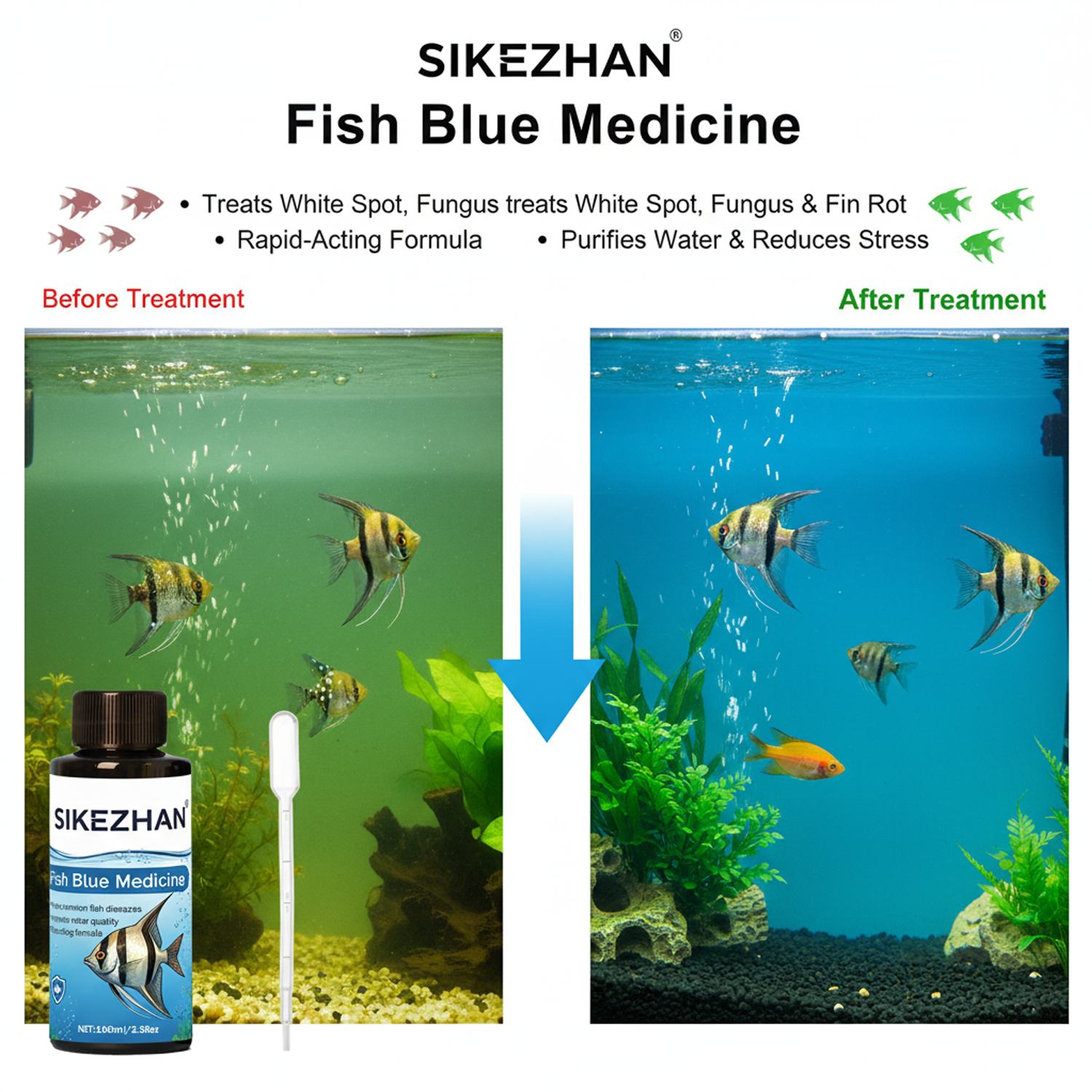 Large 500ml Methylene Blue Fis - Aquarium Xxl recensione e prezzo