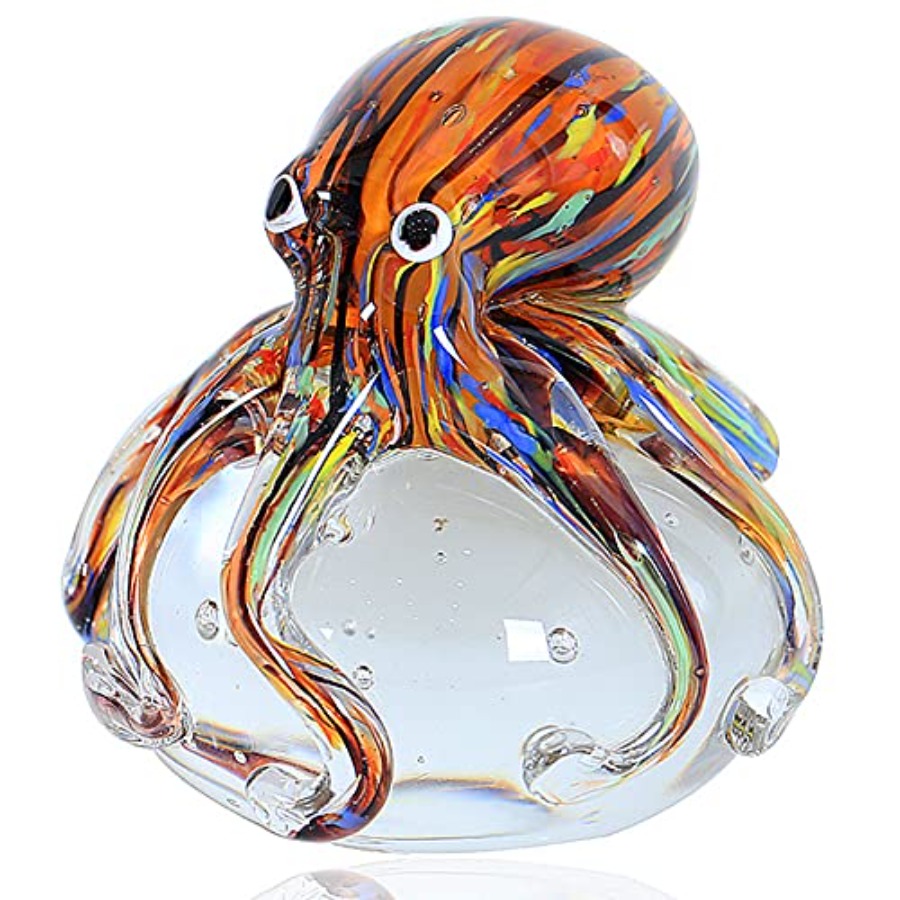 Hand Blown Glass Octopus Figur - Aquarium Fish Japan recensione e prezzo