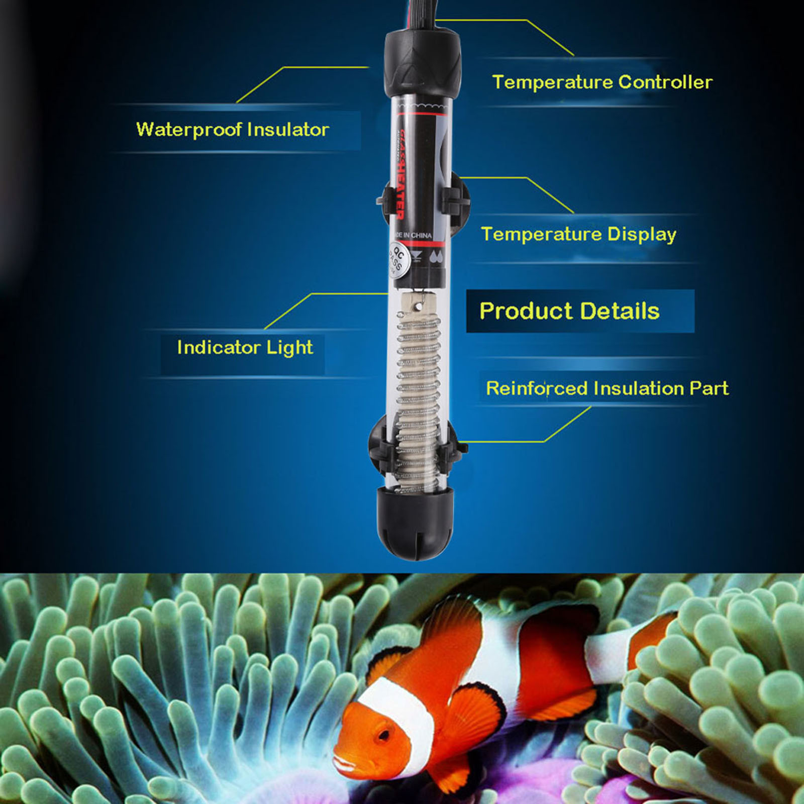 Aquarium Fish Tank Heater Subm - Aquarium Fish Quotes recensione e prezzo