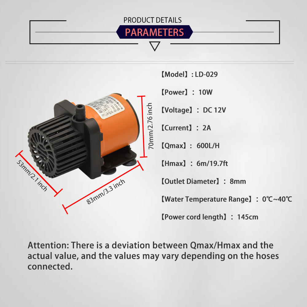12V DC Brushless Small Submers - Aquarium Fish House recensione e prezzo